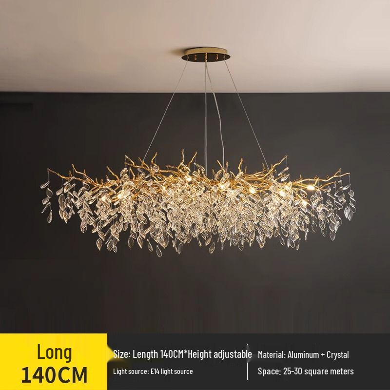 Elegant French Crystal Chandelier for Grand Duplex Living Room