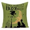 Retro Halloween Pillow Cover Vintage Illustration Witch Pumpkin Black Cat Cushion Case Home Decor Throw Pillowcase for Sofa Bed