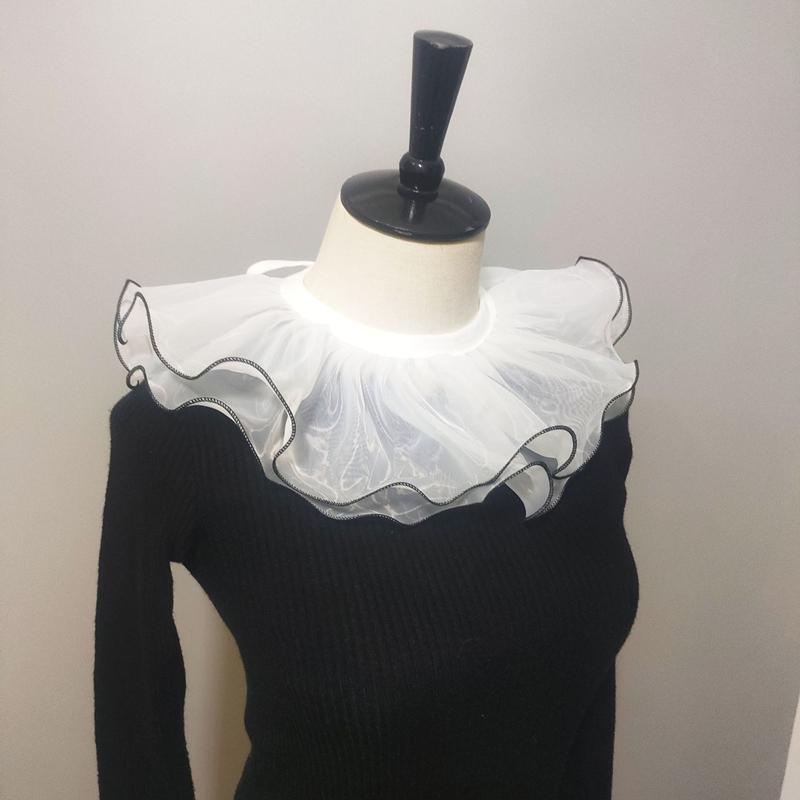 Mesh Fluffy Shawl Fake Collar Versatile Ralph Collar Stage Pography Scarf Decoration Multifunctional Collar