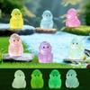 10 / 20pcs Luminous Mini Resin Gorilla Glow In The Dark Compact Miniature Chimpanzee Tiny Monkey Animal Figures Ideal for DO-IT-YOURSELF Fairy Garde