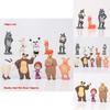 Adorable Masha And The Bear Action Figure Set Perfect For Cake Toppers And Playtime Fun