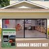 Garage Insect Net With , Seamless, Retractable, Portable Mosquito Net For Garage Doors Easy Installation