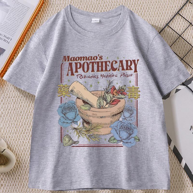 Apothecary Anime TShirt for Unisex WOMEN Funny Graphic T Shirts Summer Cotton Short Sleeve T Shirts Comfortable Unisex Clothes Tops