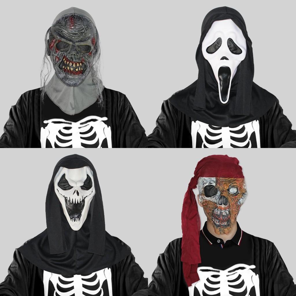 Terrifying Gray Zombie Mask For Halloween Parties And Horror Themed Events Perfect For Gory Costumes