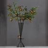 Creative Metal Handicrafts Abstract Bronze Statue Flower Vase Geometric Flower Arrangement Decorative Bottle Home Accessories
