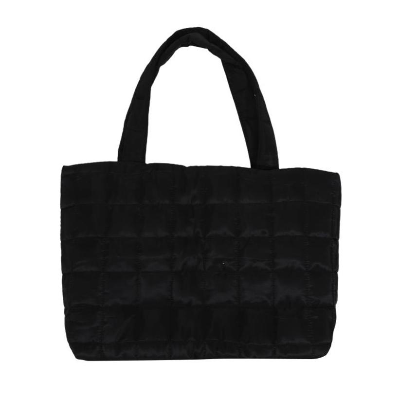 Minimalist Quilted Puffy Tote Bag Large Capacity Crossbody Bag Trendy Padded Shoulder Bag for Women Handbag for Daily Commute