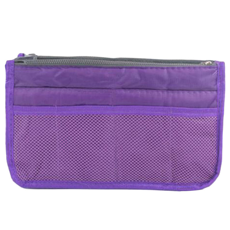 Outdoor Travel Purse Organizer Insert for Handbags Ladies Multi-function Toiletry Cosmetics Storage Bag Large Capacity Zipper Tote Bag