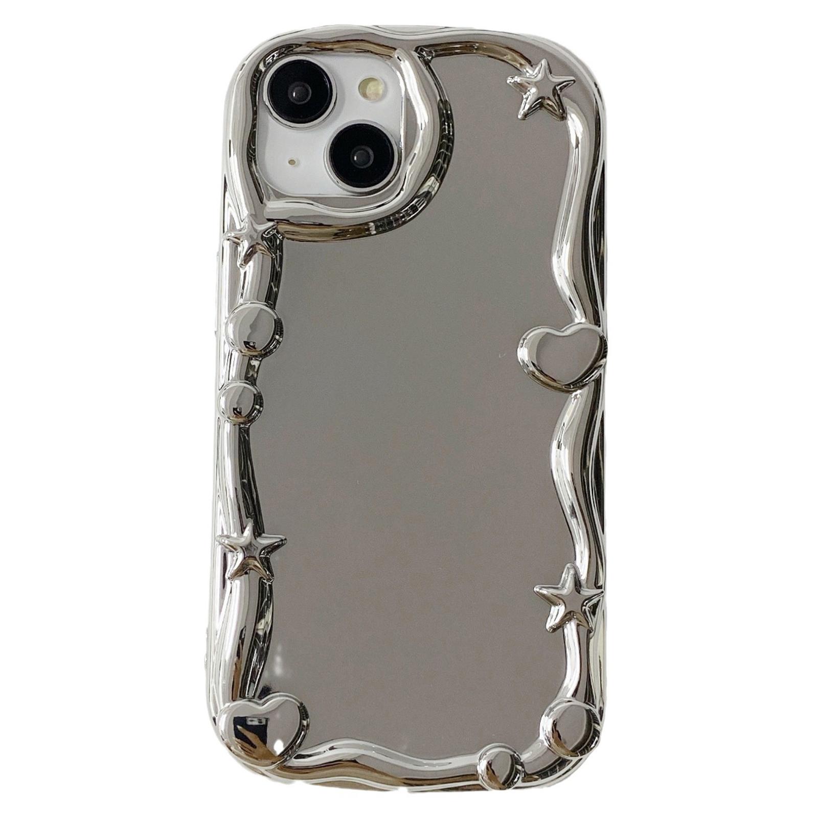 

For iPhone 13 Drop Proof TPU Case Electroplating Mirror Surface Phone Cover A