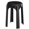 Red Festive High Plastic Stool – Sturdy Household Chair