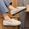 New Arrivals Open Run Women Round Toe Dumble Winter Fleece Loafers