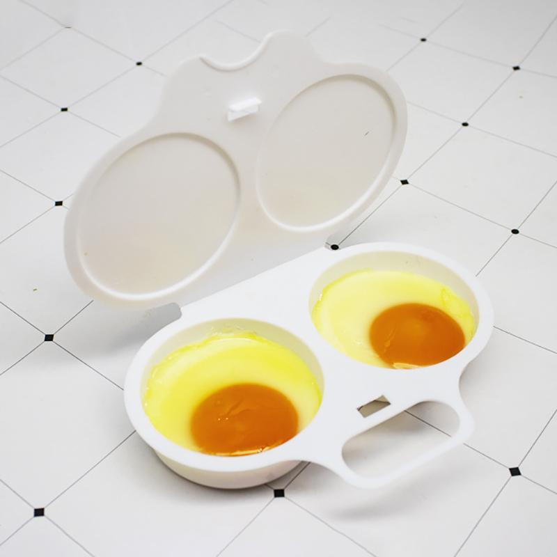 Food Grades Plastic Microwave Cooking Eggs Steamer Convenient Kitchen Cooking Mold Egg Poacher Easy to use Kitchen Gadgets