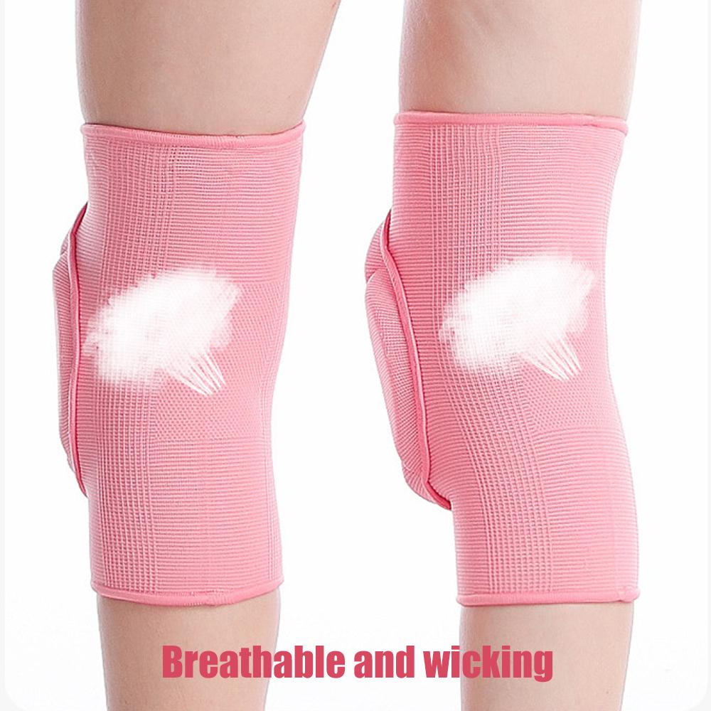 1Pair Non-Slip Knee Brace Soft Knee Pads Compression Sleeve For Volleyball Basketball Running Football Cycling Women Men