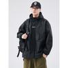 Men's 2026 Autumn/Winter Trendy Patchwork Hooded Windbreaker Jacket
