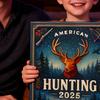 American Hunting Advent Calendar 2025 24-Day Countdown Box for Christmas Fun Multifunctional Holiday Decoration for Kids