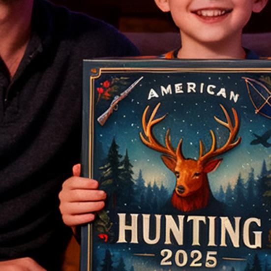 American Hunting Advent Calendar 2025 24-Day Countdown Box for Christmas Fun Multifunctional Holiday Decoration for Kids