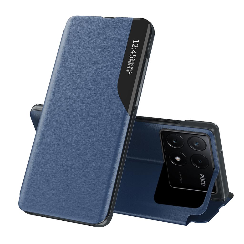 For Xiaomi Poco F6 Pro 5G/Redmi K70 5G/K70 Pro 5G Leather Case Stand Phone Cover with View Window