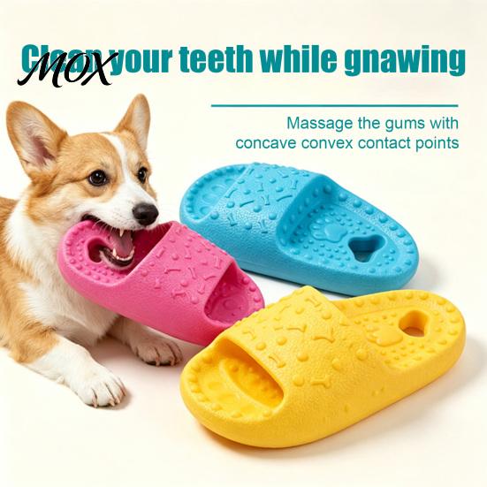 Gum Massaging Dog Toy for Anxiety Floating Slipper Toy, Textured Chew Water Pool Pet Dental Care Chewing Interactive Fetch Small And Medium Dogs Toys