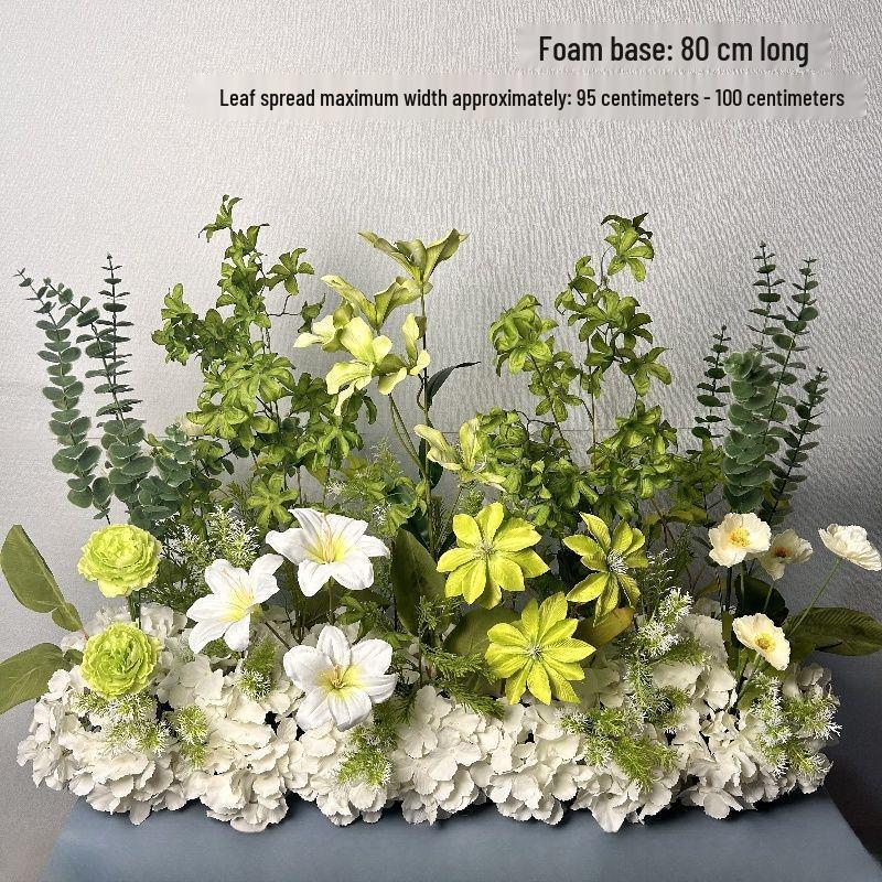 Silk Eucalyptus Wedding Table Runner: Floral Arrangement & Engagement Decor