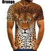 New Fashion Jaguar 3D Printed T-shirt Men's And Women's Summer Casual Short Sleeve Crew-neck Shirt