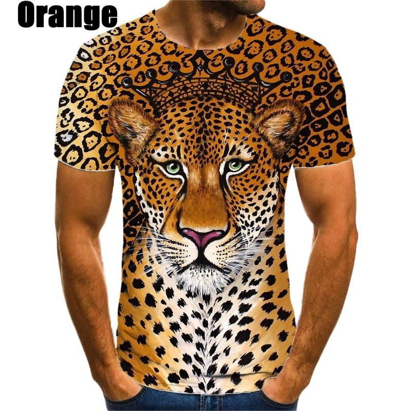 New Fashion Jaguar 3D Printed T-shirt Men's And Women's Summer Casual Short Sleeve Crew-neck Shirt