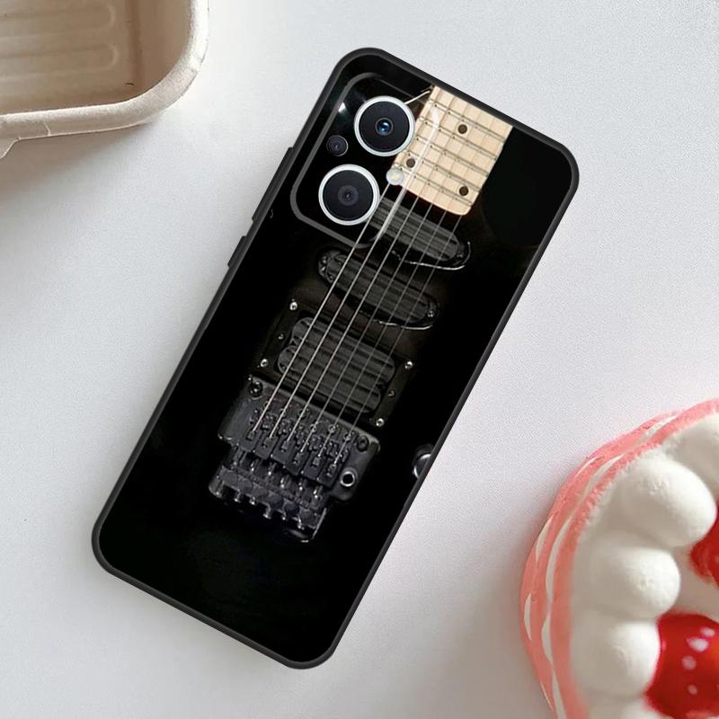 Guitar Violin Fiddle Music Case For OPPO Reno 7 8 6 5 4 Lite 8T 4Z 5Z 11 F 10 Pro OPPO Find X6 X5 Pro X2 X3 Neo Cover