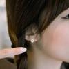 REETI 925 silver buttons Stud Earrings for Women Elegant Wedding Jewelry pendientes moda Brincos
