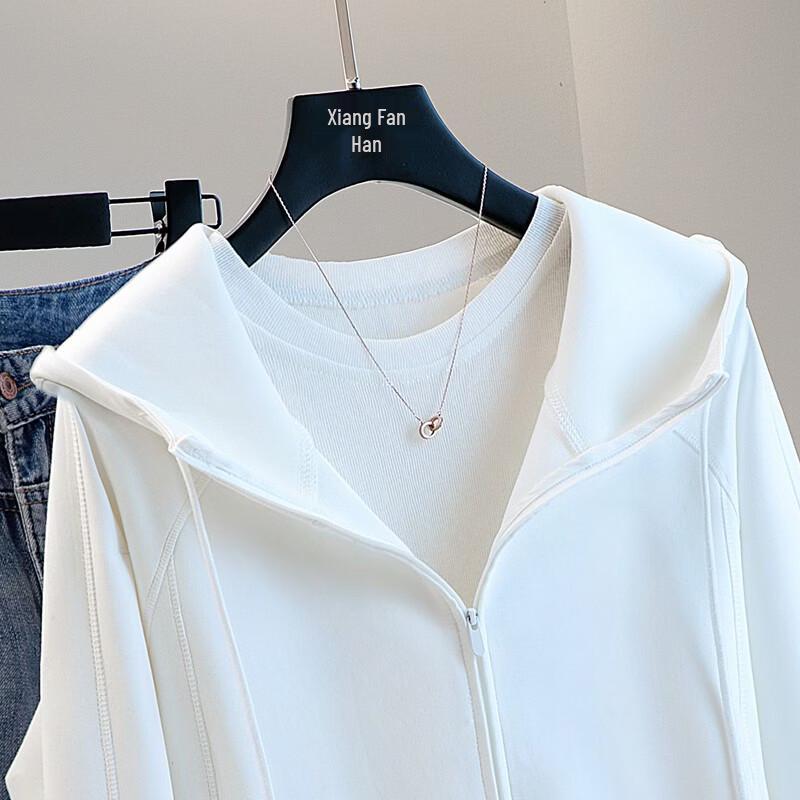 Damen Unifarbenes Kapuzenpullover mit Kordelzug