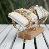 Elegant Sturdy Wood Jewelry Display Stand Accessory for Bracelets and Necklaces With Soft Lint Lining Stylish Designs
