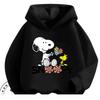 Kawaii Printed Hooded Sweatshirt Autumn Winter Casual Trendy Cartoon Kids Shirt Snoopy Children