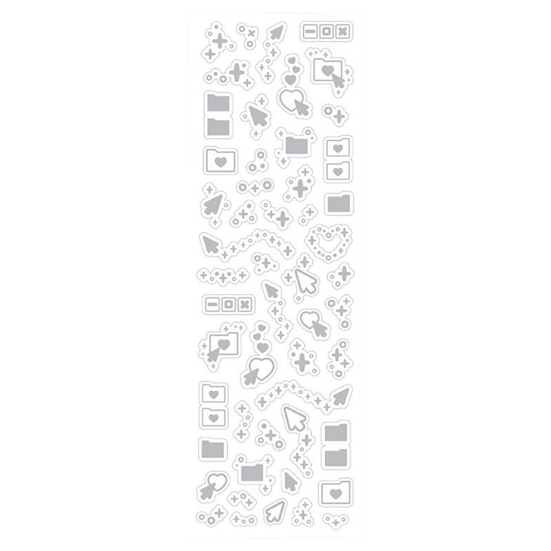 1PCS New Cute Deco Stickers Photocard Decor Kawaii Decorative Scrapbooking Decorative Stickers Kpop Korean Toploader Sticker