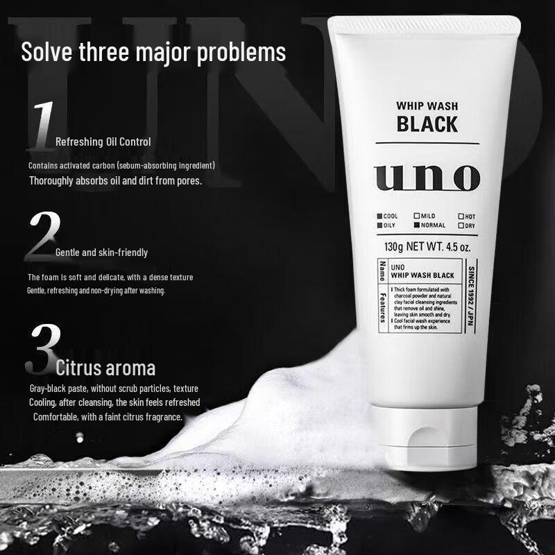 Uno Charcoal Deep Cleansing Face Wash