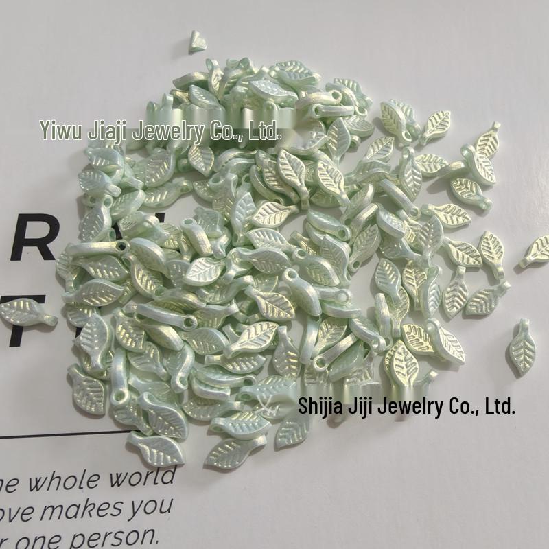 Acrylic Mini Grape Leaf Beaded String for DIY Jewelry Making: Bracelets & Necklaces