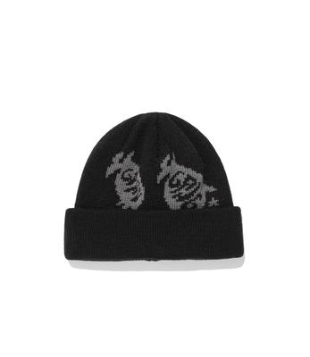 NICEGHOSTCLUB Girl Gang Eyes Beanie_Black(Ng2Ffuab27A)