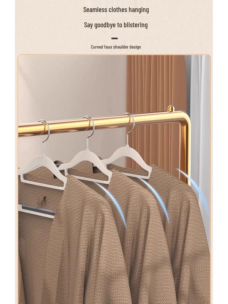 Non-Slip Rubber Clothes Hanger - Traceless Anti-Shoulder Drying Rack