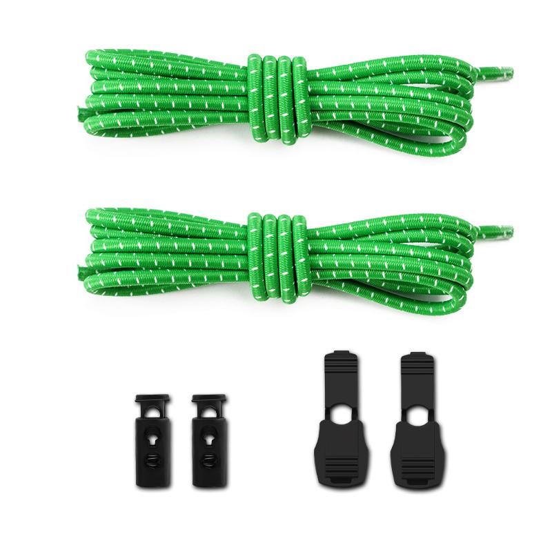 New 1Pair/3Pair Round Elastic Shoelace Unisex Quick-Release Shoelaces No-Tie Laces for Sneakers and Boots Shoe Laces