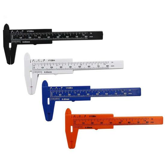 80mm Double Scale Eyebrow Shaping Vernier Caliber Student Measurement Ruler