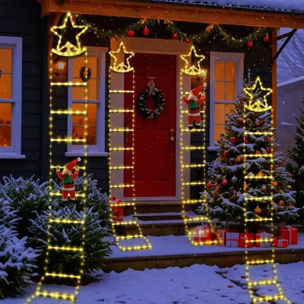 Santa Claus Ladder Light 2m Long Holiday Outdoor Decoration LED String Lights Mall Outdoor Decoration Ladder Light