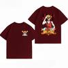 Unisexs Clothing New 100 Cotton Breathable Summer TShirt One Piece Luffy Print Casual Streetwear Unisexs Tops