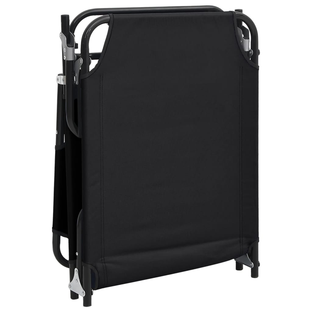 Folding Sun Lounger Oxford Fabric & Powder Coated Steel