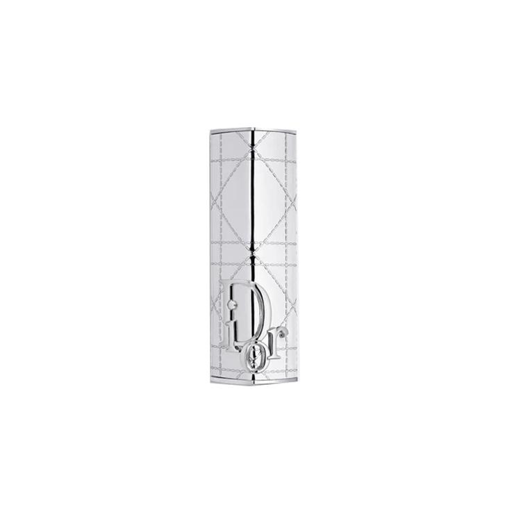 Dior Addict Limited Edition Silver Cannage Lipstick Case Silver Cannage Lipstick Case