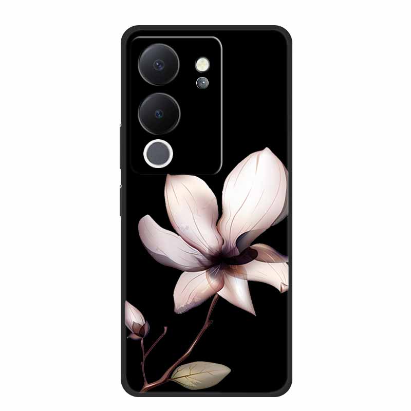 Funda For Vivo V30 Lite Case Cute Cartoon Cat Black Silicone Shockproof Soft Phone Cases For Vivo V30 Lite Back Cover Case Bag