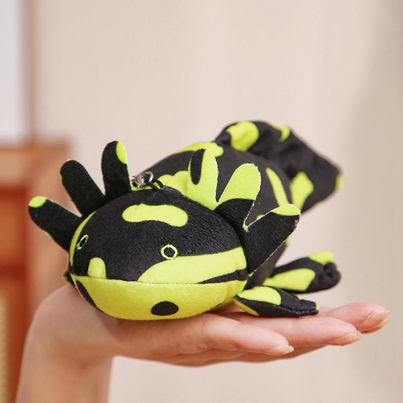 23CM Cartoon Salamander Plush Pendant Doll Kawaii Ambystoma mexicanum Axolotl Animal Stuffed Soft Toys Bag Keychain Decor