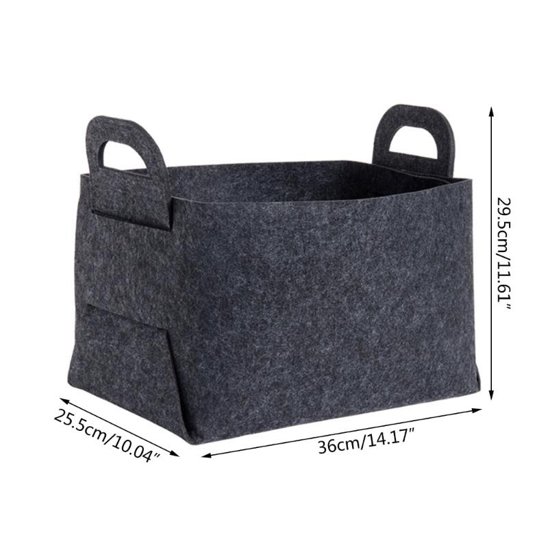 Compact Felt Storage Basket Foldable Car Trunk Organizer Folding Large Organizer