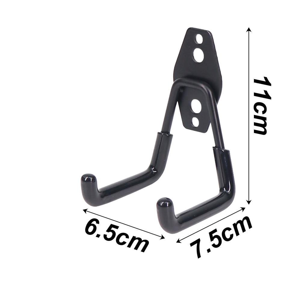 1PC Bicycle Garage Heavy Storage Hook Hardware Wall Mount Anti-slip Hanger Hook Strong Load-Bearing Square Metal Hook GardenTool