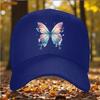 Watercolor Butterfly Baseball Cap Adjustable Polyester Summer Outdoor Sun Hat Unisex