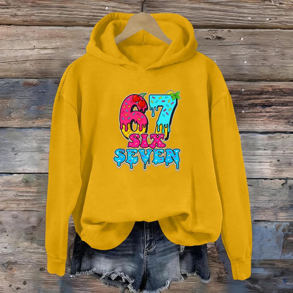 Women's Fashion Daily Versatile Casual Sweatshirts Long Sleeve Hooded Top Sweatshirts