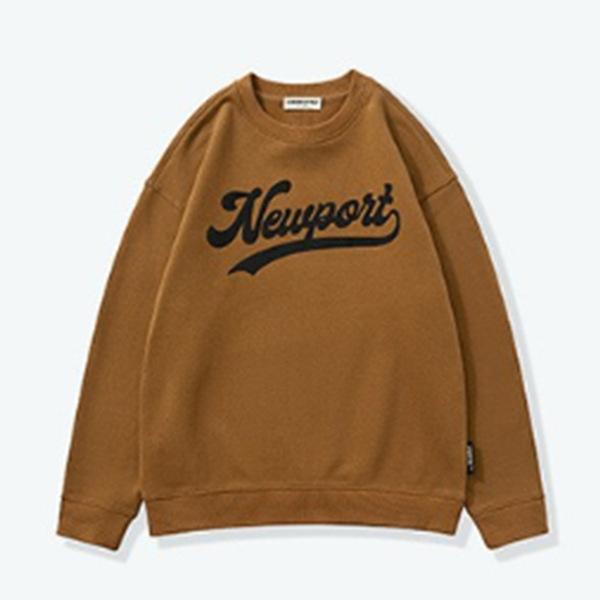 

Autumn American Retro Heavy 40G Sweater Men S Loose Large Size Trendy Top Crew Neck Clothes Trendy Brand 4XL темно-коричневого