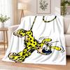 Marsupilami Flannel Throw Blanket Soft Warm Cozy For Sofa Bed Indoor Home Bedroom Use