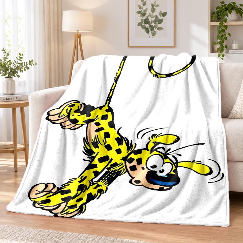 Marsupilami Flannel Throw Blanket Soft Warm Cozy For Sofa Bed Indoor Home Bedroom Use