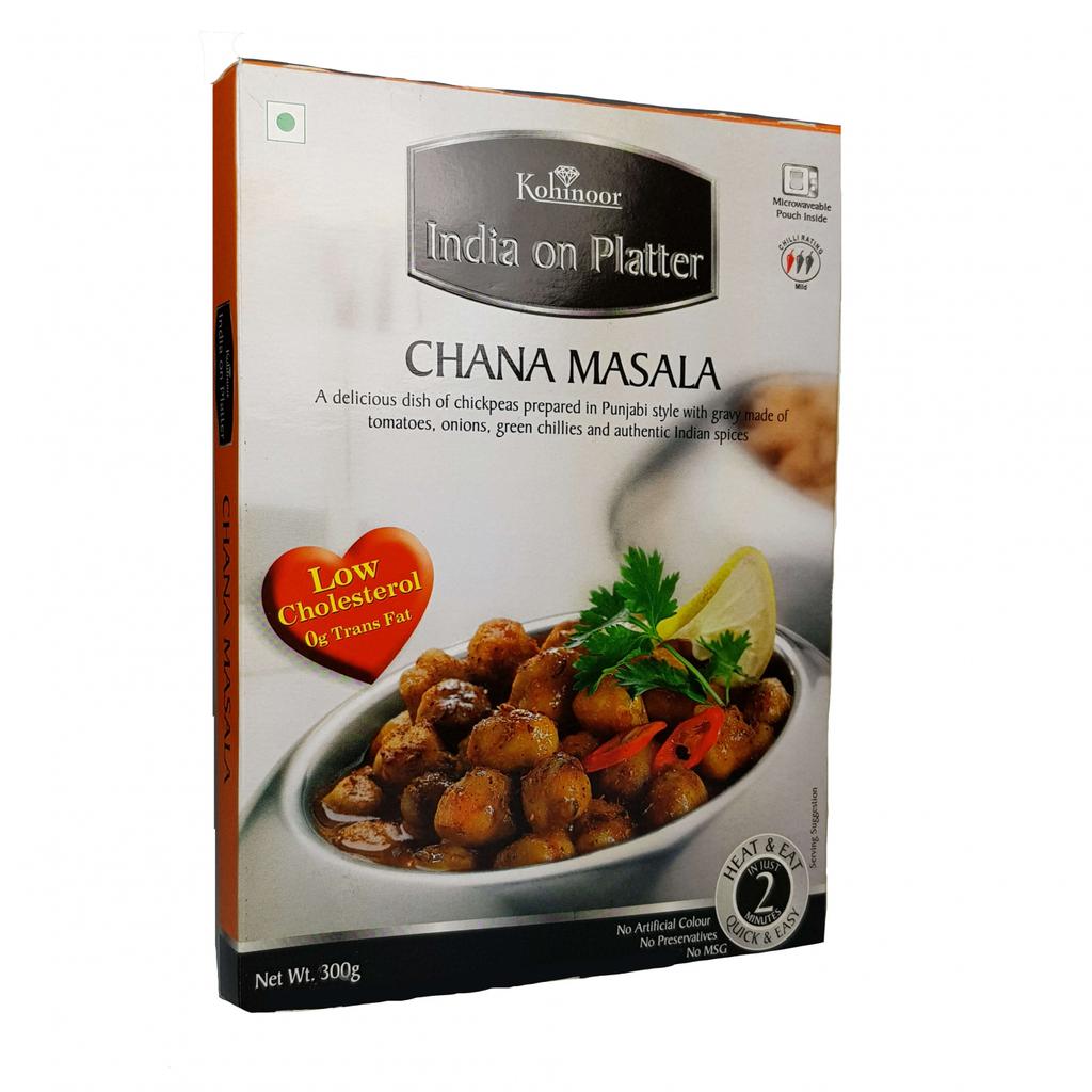 Нут с помидорами, луком и зеленым перцем чили (300 г), Chana Masala,  Kohinoor